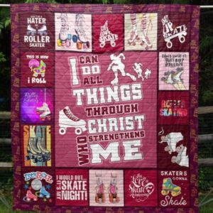 Live Love Skate Quilt Blanket Tm99  Quilt